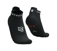 Calcetines de Running Compressport Pro Racing V4.0 Run Low Negro/Blanco 35 - 38