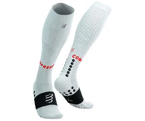 Compressport - Ropa para trail running - Full Socks Recovery 2.0 White - Talla 35-38 - Blanco Blanco 35-38