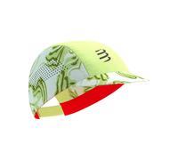 Compressport - Ropa para trail running - Pro Racing Cap Green Camo/Fluo Red - Verde Verde one size