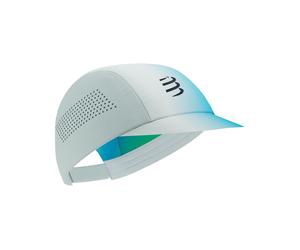 Compressport - Ropa para trail running - Pro Racing Cap Star White/Blue-Green de Lana - Blanco Blanco one size