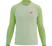 Compressport - Ropa para trail running - Trail Hz Ls Tshirt M Sugar/Shadow Lime de Lana - Talla M - Verde Verde M
