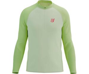 Compressport - Ropa para trail running - Trail Hz Ls Tshirt M Sugar/Shadow Lime de Lana - Talla S - Verde Verde S