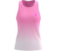 Compressport - Ropa trail running mujer - Performance Singlet W Begonia/White para Mujer - Talla L - Rosa Rosa L