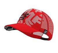 Gorra de Running Compressport Trucker Rojo Talla única