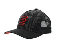 COMPRESSPORT Trucker Cap - Protección Solar - Gorro con Malla - Visera Ancha y Curva - Ajustable - Antes o después del Entrenamiento - Talla única
