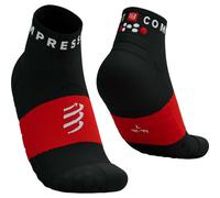 Calcetines de trail compressport ultra low negro/blanco 45 - 48