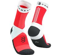 COMPRESSPORT Ultra Trail Socks V2.0 - Unisex - Blanco / Rojo / Negro - talla 42/44- modelo 2025