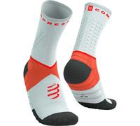 COMPRESSPORT Ultra Trail Socks V2.0 - Unisex - Gris / Narnaja / Rojo - talla 42-44- modelo 2026