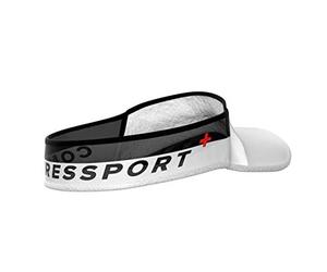 Compressport - Visera para Correr Negra - Visor Ultralight - Ultraligero y Altamente ventilado - Fibras de Secado rápido