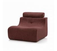 COMPRIMIBLE Nido | Sofa Individual al vacío. Fabricado en Tela de Lana Resistente al Desgaste e Interior con Espuma polimérica de Alta Densidad. Disponibilidad inmediata. 98x90x75 Rojo