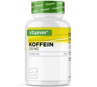 Comprimidos de cafeína con 200 mg cada uno, 500 tabletas, probado en laboratorio (contenido de principio activo y pureza), sin aditivos no deseados, alta dosis, vegano, calidad premium