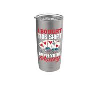 Compró esto con su dinero Poker Cards Casino Vaso térmico de acero inoxidable de doble pared