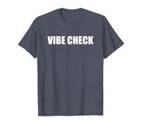 Comprobación de Vibraciones Camiseta, Hombre, Azul Jaspeado, 3XL