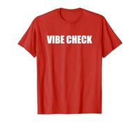 Comprobación de Vibraciones Camiseta, Hombre, Rojo, 3XL