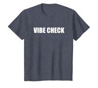 Comprobación de Vibraciones Camiseta, Niños, Azul Jaspeado, 3 años