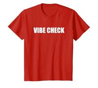 Comprobación de Vibraciones Camiseta, Niños, Rojo, 3 años