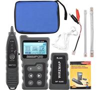 Comprobador Cable de Red rj45 Comprobador de Cables de Red Multifunción PoE para Rastreador CAT5 CAT6, Medidor de Potencia óptica, Medición de Longitud del Cable, Flash de Puerto