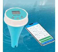 Comprobador de agua digital para piscina 6 en 1 con conexión a aplicación, medición profesional de PH, redox, cloro, EC y temperatura, detector de calidad del agua