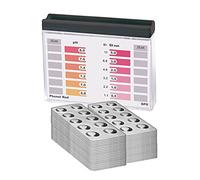 Comprobador de agua Rapid Methode, cloro pH, con 400 pastillas de prueba, 200 x fenol rojo y 200 DPD1, visualización de 12 valores de medición diferentes.