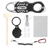 Comprobador de autenticidad para monedas de oro, herramienta multifunción de acero, comprobador magnético de falsificación de plata, lentes de inspección de aumento visual, kit de instrumentos