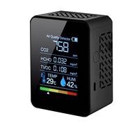 Comprobador de batería 6In1 / 5in1 CO2 TESTER DE METER for EL MONITOR DE CALIDAD DE CALIDAD DE AIRE DE DIOXIDO DE CARBONO CON EL MONITOR DE LA CALIDAD DE AIRE CON EL DECTOR DE CO2 DE LA BATERÍA RECARG