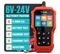 Comprobador de batería para coche, 6 V, 12 V, 24 V, VDIAGTOOL BT500, 5 - 3000 CCA, comprobador de batería para coche, camión, motocicleta, SUV, ATV, barco
