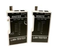 Comprobador de cables de conexión para ordenador y teléfono, verificación de continuidad, diagnóstico de fallos y pruebas de señal.