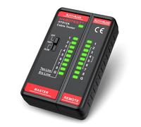 Comprobador de cables de red HT812A, prueba de continuidad de línea telefónica para CAT5/CAT5E/CAT6/CAT6A, herramienta UTP/STP