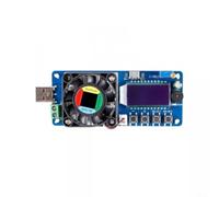 Comprobador de capacidad de carga electrónica USB con pantalla LCD, descargador de corriente constante para batería fuente de alimentación para prueba de cargador (negro)