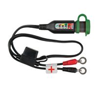 Tecmate Optimate Monitor O-127, Cable de batería de Deportes de Motor Permanente con Monitor del Sistema de Carga/Estado de la batería Integrado para baterías de Litio de 12.8 y 13.2 V