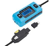 Comprobador de circuitos de coche con sonda de fallos - Controlador de relé 20 A 48 V con luz frontal - Herramienta de detección de precisión con pantalla LCD para vehículos | para garaje doméstico