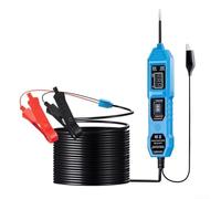 Comprobador de circuitos multifunción de 3,5 a 36 V con pantalla LCD para diagnóstico de coche, sin contacto, con cable de 4,5 m para sistemas de calefacción y HVAC (azul)