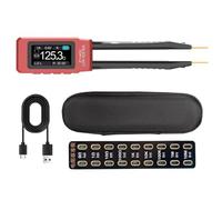 Comprobador de componentes multifuncional, diodo, voltajes, resistencia, inductancia, capacitancia, probador, pinza, puente tipo C, carga