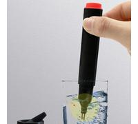 Comprobador de conductividad para prueba de continuidad de conexión a tierra, detecta materiales conductores con indicador LED, 124 x 18 mm, bolígrafo de plástico negro y rojo con