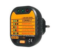 Comprobador de corriente portátil, detector de polaridad de voltaje, detector de voltaje, detector de enchufes eléctricos