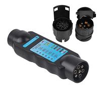Comprobador de Enchufe de Remolque de 12 V, 7 Pines a 13 Pines, Cable de Cableado de Luz de Remolque, Probador de Enchufe de Circuito para Remolques Automáticos con Enchufe de