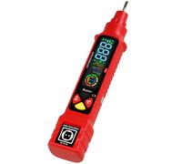 Comprobador de Enchufes 2 en 1, Detector de Corriente sin Contacto, 6 Tipos de Diagnóstico de Averías, Probador Eléctrico de RCD Enchufe con Pantalla LCD (Batería no incluida)