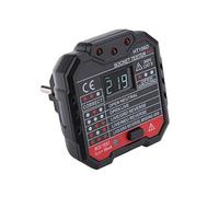 Comprobador de fallas de red eléctrica con comprobador de enchufes multifunción con Indicador LED Comprobador de fallas de red eléctrica(EU Plug)