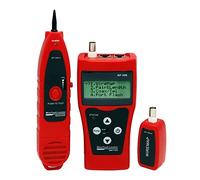 Comprobador de fibra óptica, NF-308 Medida a la red Lan Cable de longitud del cable PRUEBA DE CONTINUIDAD DE LA PRUEBA DE ALAMBRE BNC RJ45 RJ11 Monitoreo del probador de cable Ethernet(NF-308-red)
