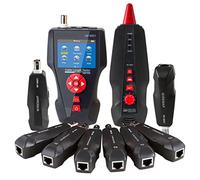 Comprobador de fibra óptica, Trucidador de línea multiuso de función actualizada original PoE & Ping Tester Mide la longitud del cable con 8pcs remoto Nf8601w