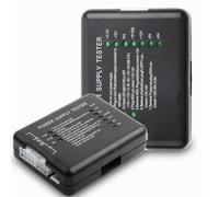 Comprobador de Fuente de Alimentación, Comprobador de Fuente de Alimentación de Computadora Comprobador de Fuente de Alimentación para Computadora 20/24 Pin HDD SATa Floppy para Cualquier Técnico Info