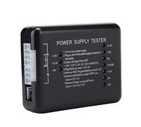 Comprobador de Fuente de alimentación de 20/24 Pines Comprobador de Fuente de alimentación Negra PSU/ATX/SATA/HDD Herramienta de detección de Potencia para PC con luz indicadora