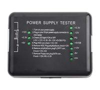 Comprobador de Fuente de Alimentación para Computadora, Herramienta de Diagnóstico Que Funciona Correctamente, con Conectores de 24 Pines, HDD, Disquete