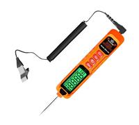 Comprobador de fusibles, comprobador de errores de circuito, comprobador de voltaje de batería con pantalla digital LED, alambre de resorte alargado y sonda - para batería polaridad y