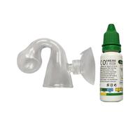 Comprobador de gotas de vidrio de CO2, líquido de comprobación de caídas de CO2, tanque de peces con monitor de CO2, kit de prueba funcional para acuarios, de CO2, tanque de acuario