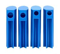 Comprobador de inyector de combustible y kit de limpieza con 4 adaptadores, herramienta universal para mantenimiento sin extracción de rieles, taller de carcasa ABS duradera y, azul
