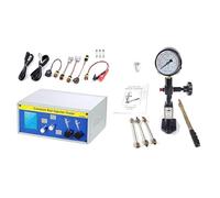 Comprobador de inyectores - Herramienta de calibración profesional - Comprobador piezoeléctrico electromagnético de riel común para sistemas de combustible diésel, compatible con Bosch, Denso, Delphi
