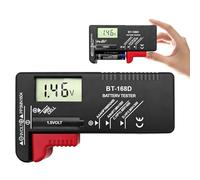 Comprobador de Pilas Digital,Probador Digital de Baterías,Probador Universal de Batería para pilas AA AAA C D 9V 1.5V y Célula del Botón