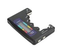 Comprobador de pilas digital universal para D, C, N, AAA, AA, 9V y botón 1.5V, pantalla LCD con indicador de carga, análisis de capacidad de batería, medidor portátil