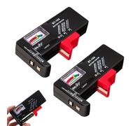 Comprobador de Pilas Universal, Probador de Baterías Portátil sin Batería, Medidor de Voltaje para Baterías AA AAA C D 9V 1.5V Tipo Botón, Tester Compacto para Uso Doméstico y Electrónica